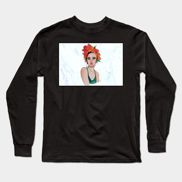 Flower and marvel Long Sleeve T-Shirt by DaniMej